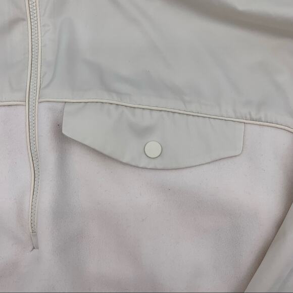 Athleta Zion Micro fleece 1/2 Zip Sweatshirt in Pearl- M - Picture 7 of 8